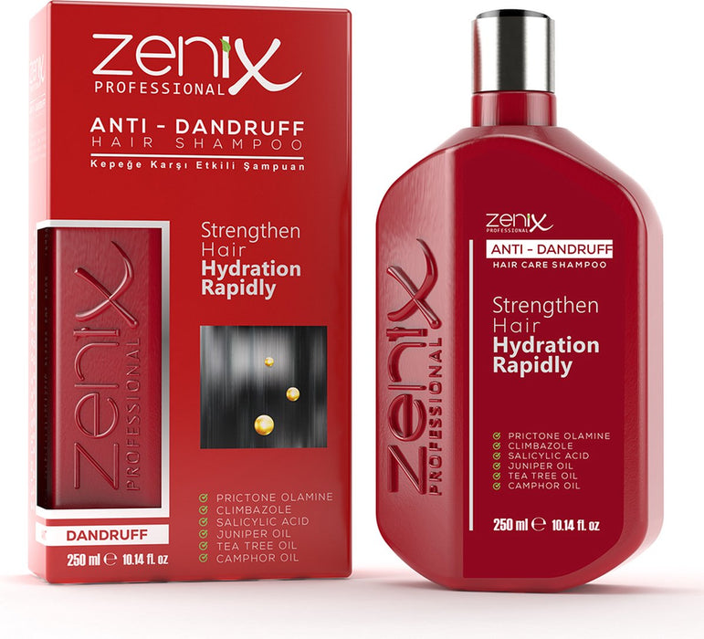 Zenix Anti-Roos-Schilfers- Haarshampoo- tegen roos- schilfers- dood huid- 250 ml - seborrhoisch eczeem- psoriasis- hoofschimmel