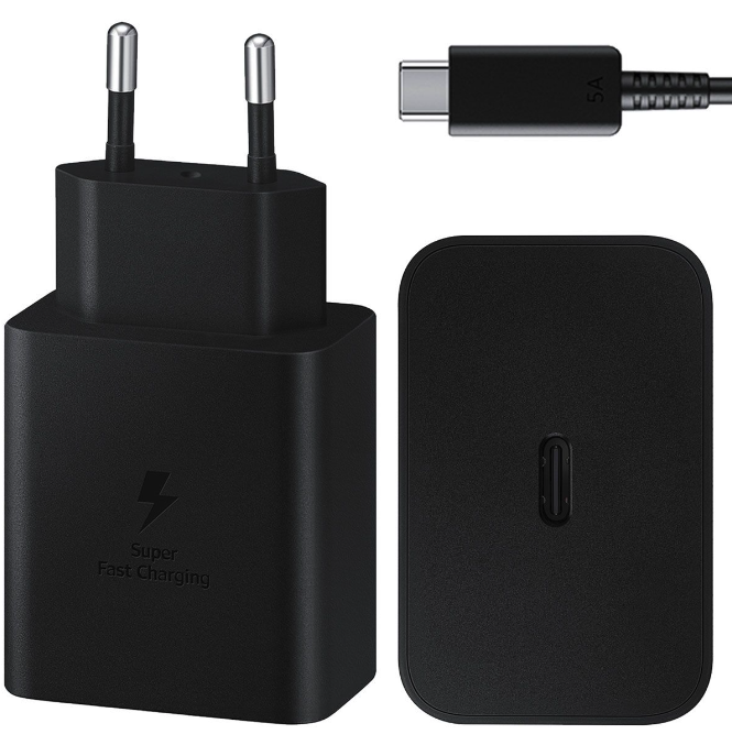 Samsung Originele Power Adapter met USB-C kabel - Oplader - USB-C aansluiting - Fast Charge - 45 Watt - Zwart