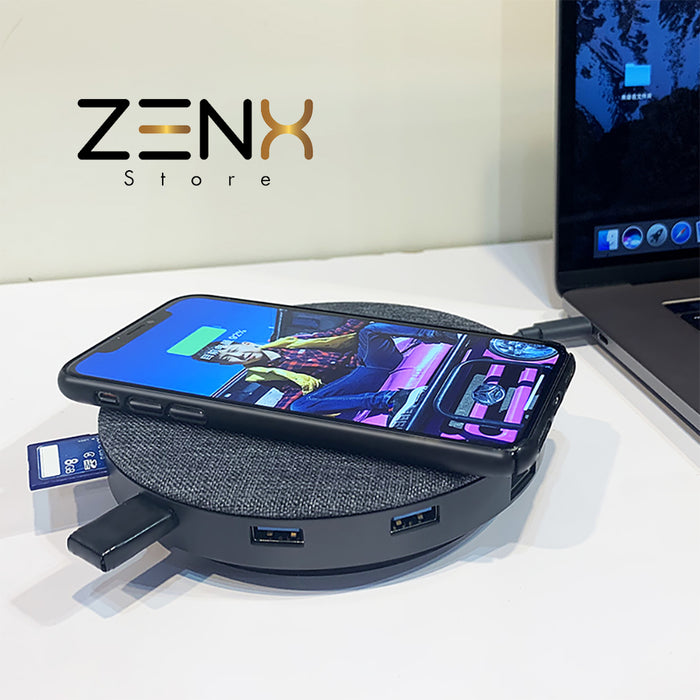 USB-C Hub 11-in-1 ZenXstore™ Met een Draadloos Oplader